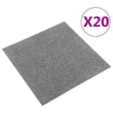 Vidaxl Teppech Fliesen 20 st 5 m² 50x50 cm Grau