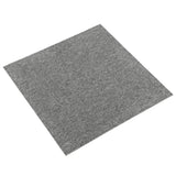 Carreaux de moquette vidaxl 20 st 5 m² 50x50 cm gris