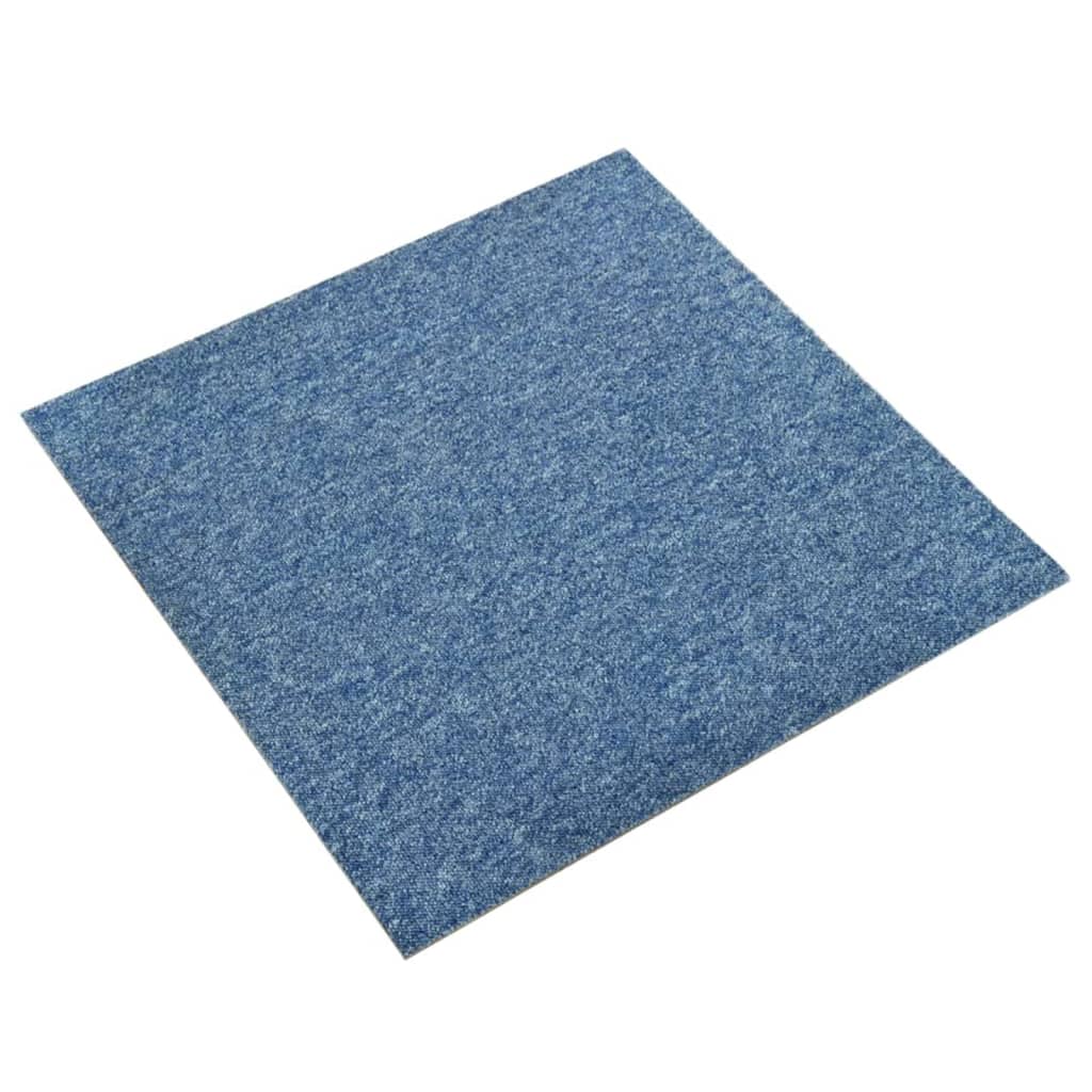 Vidaxl Teppichfliesen 20 St 5 m² 50 x 50 cm Blau