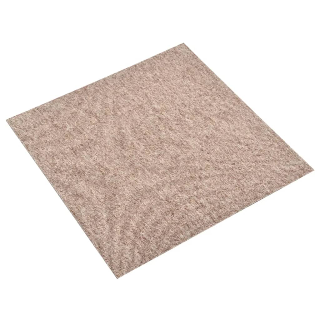 Carreaux de moquette vidaxl 20 st 5 m² 50x50 cm beige