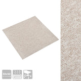 Vidaxl Teppech Tailer 20 st 5 m² 50x50 cm Liicht Beige