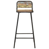Vidaxl barstoelen 2 st massief gerecycled hout