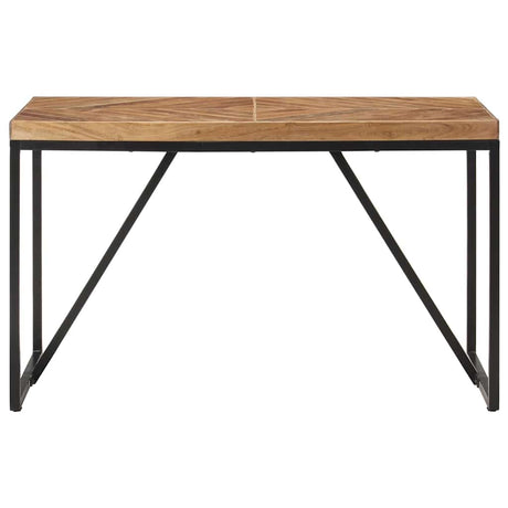 Vidaxl eettafel 120x60x76 cm massief acaciahout en mangohout