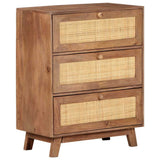 Vidaxl dressoir 61x35x76 cm massief mangohout