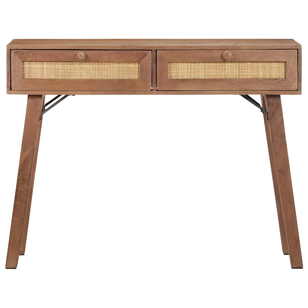 Vidaxl wandtafel 100x35x76 cm massief mangohout