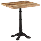 Vidaxl bistrotafel 60x60x77 cm ruw mangohout