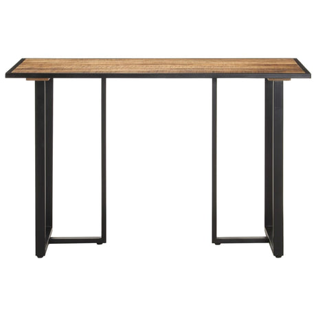 Vidaxl eettafel 120 cm ruw mangohout
