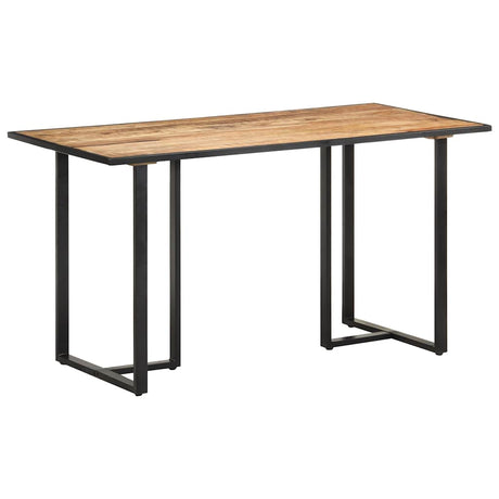 Vidaxl eettafel 140 cm ruw mangohout