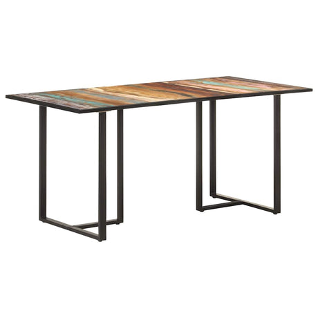 Vidaxl eettafel 160 cm massief gerecycled hout