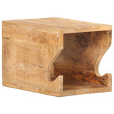 Vidaxx Wandfahrradständer 35x25x25 cm aus massivem rauem Mangoholz