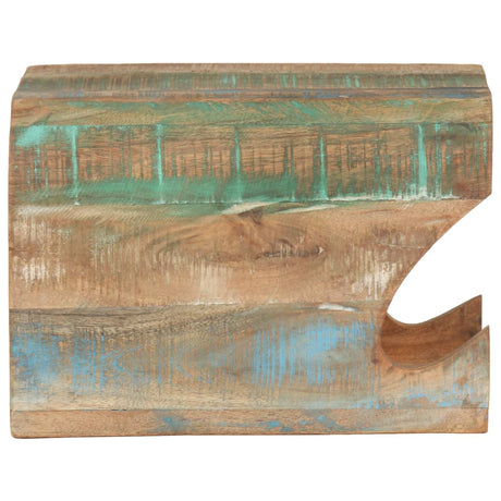 Vidaxl wandfietsenrek 35x25x25 cm massief gerecycled hout