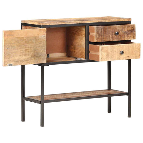 Vidaxl dressoir 85x30x80 cm ruw mangohout
