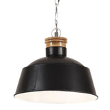 Vidaxl Hanging Lamp Industrial E27 32 cm sort