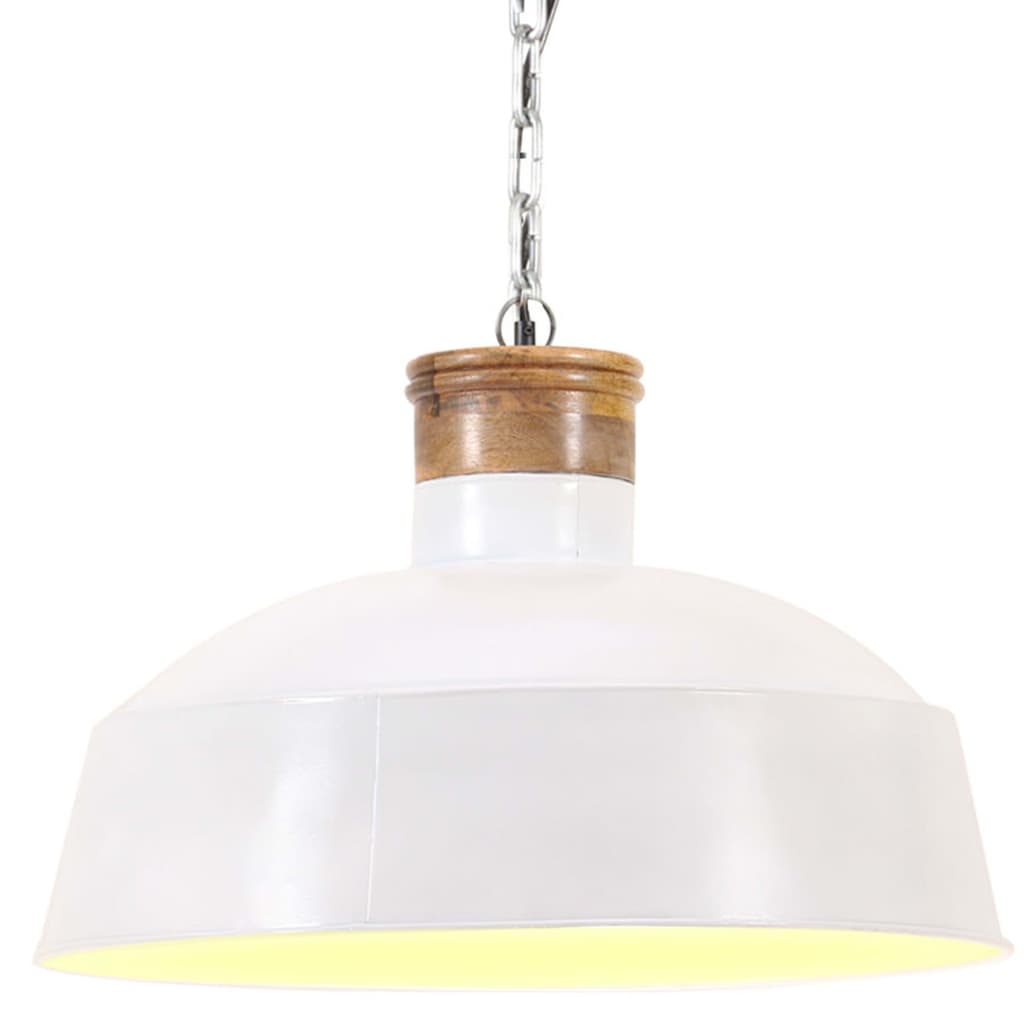 Vidaxl hanging lamp industrial E27 58 cm white