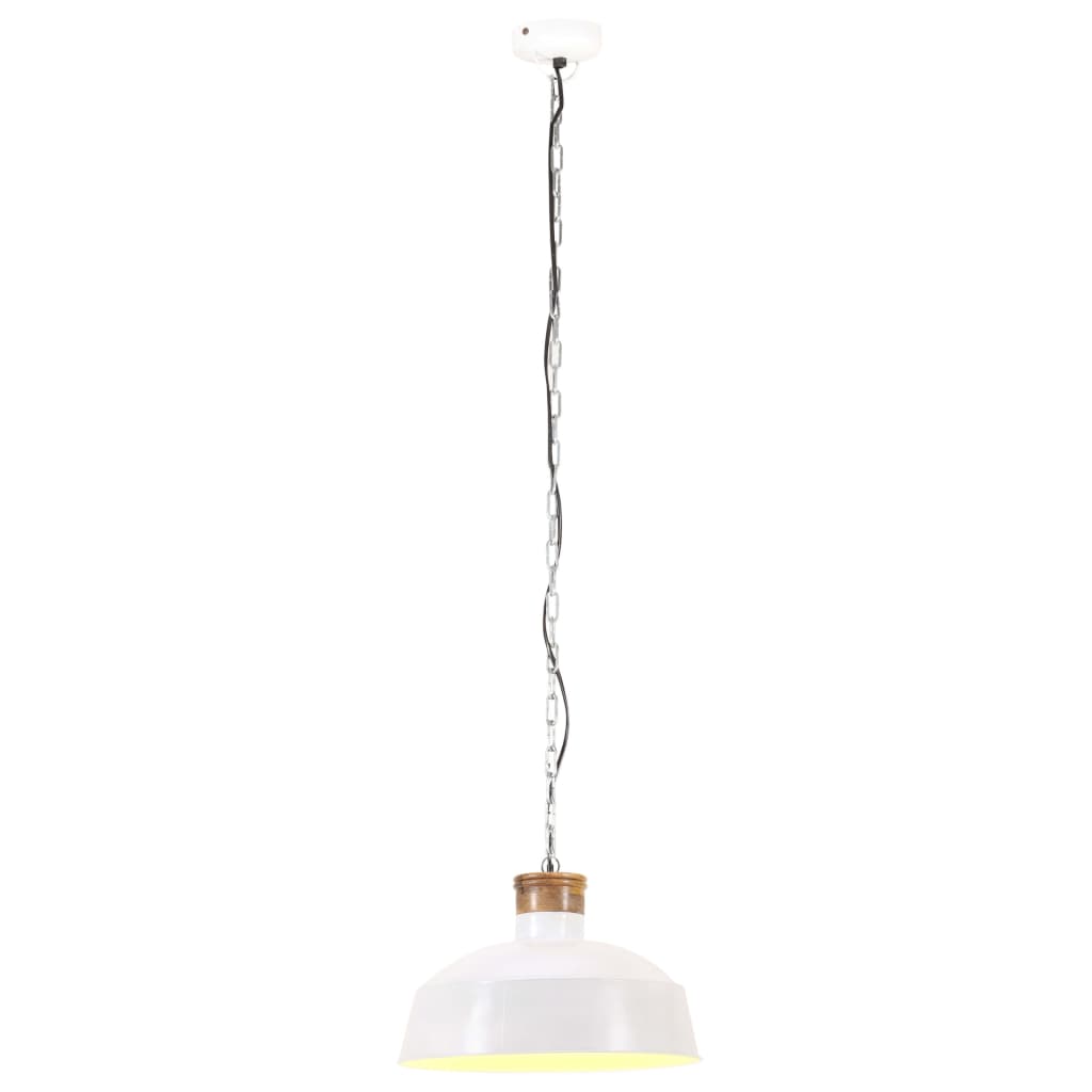 Vidaxl Hanging Lampa Industrial E27 58 cm biały