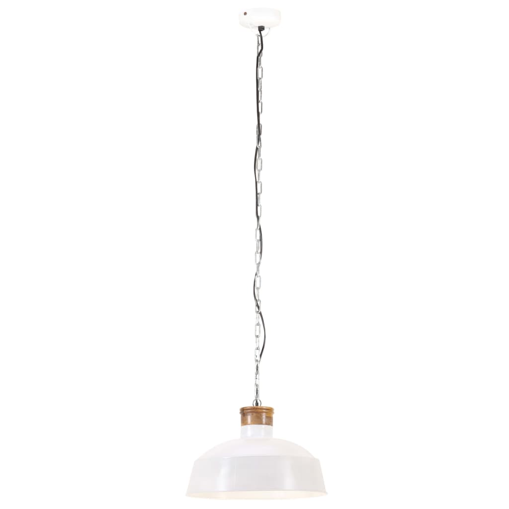 Vidaxl hänkend Lamp industriell E27 58 cm wäiss