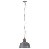 Vidaxl hanging lamp industrial E27 32 cm gray