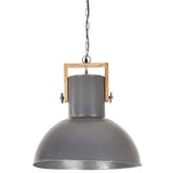 Lampa wisząca Vidaxl Industrial około 25 W e27 52 cm mangohout szary