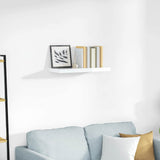 Vidaxl wandschap zwevend 60x23,5x3,8 cm mdf hoogglans wit