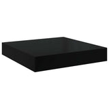 Vidaxl wandschap zwevend 23x23,5x3,8 cm mdf hoogglans zwart