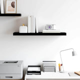 Vidaxl wandschap zwevend 80x23,5x3,8 cm mdf hoogglans zwart