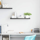 Vidaxl wandschap zwevend 80x23,5x3,8 cm mdf hoogglans grijs