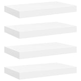 Vidaxl wandschappen zwevend 4 st 40x23x3,8 cm mdf wit