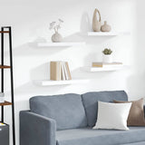 Vidaxl wandschappen zwevend 4 st 60x23,5x3,8 cm mdf wit