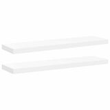 Vidaxl wandschappen zwevend 2 st 90x23,5x3,8 cm mdf wit