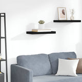 Vidaxl wandschap zwevend 50x23x3,8 cm mdf zwart