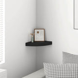 Vidaxl hoekschap zwevend 25x25x3,8 cm mdf zwart