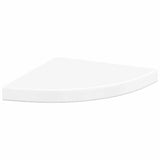 Vidaxl hoekschap zwevend 35x35x3,8 cm mdf hoogglans wit
