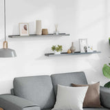 Vidaxl fotoplanken 2 st 80x9x3 cm mdf grijs