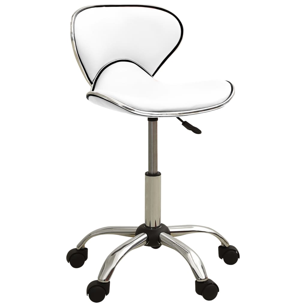 VidaXL Salonhocker Kunstleder weiß