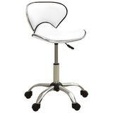 Vidaxl Salon stool Artificial leather white