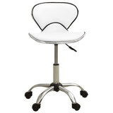 Tabouret de salon vidaxl blanc artificiel blanc