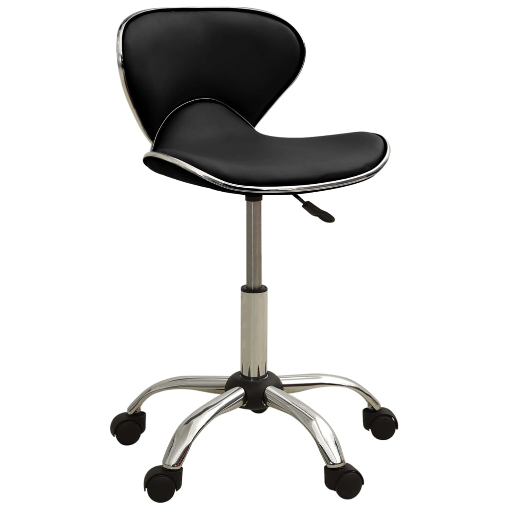 VidaXL Salonhocker schwarzes Kunstleder