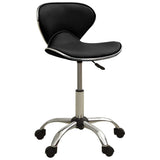 VidaXL Salonhocker schwarzes Kunstleder