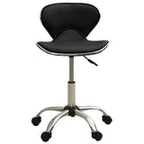 VidaXL Salonhocker schwarzes Kunstleder