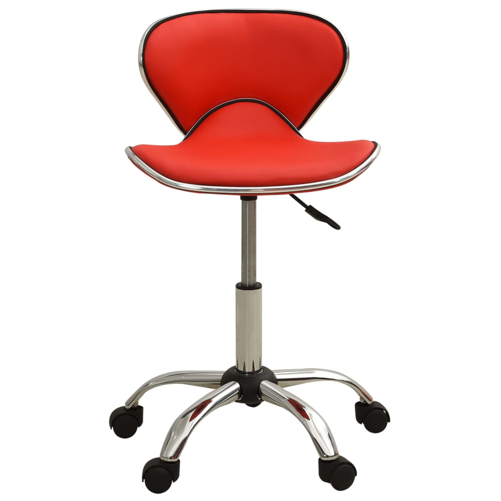 VidaXL Salonhocker Kunstleder rot