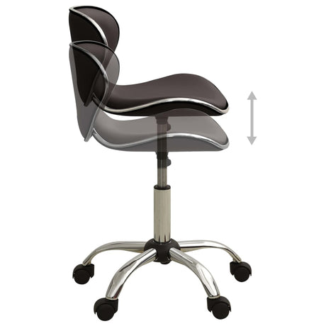 VidaXL Salonhocker Kunstleder braun