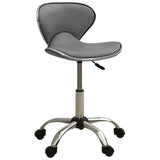 Vidaxl Salon stool Artificial leather gray