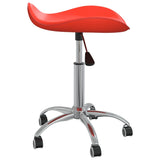 Vidaxl Salon stool Artificial leather red