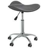 VidaXL Salonhocker Kunstleder grau
