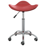 Vidaxl Salon stool Artificial leather wine red