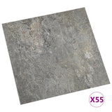 Tablas de piso Vidaxl autoadhesivo 55 st 5.11 m² PVC Gray