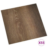 Vidaxl Floorboards Selvlavt 55 ST 5.11 m² PVC Brown