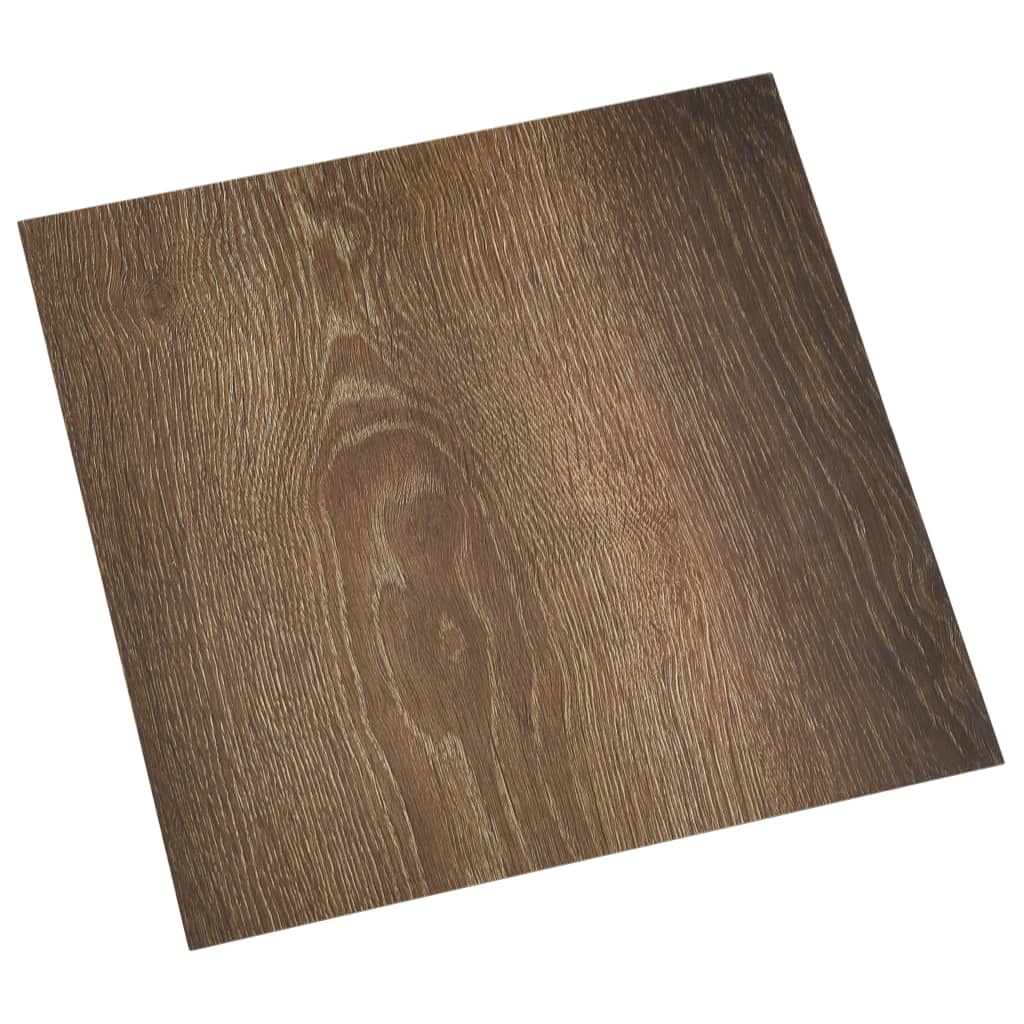 Tablas de piso Vidaxl autoadhesivo 55 st 5.11 m² PVC Brown