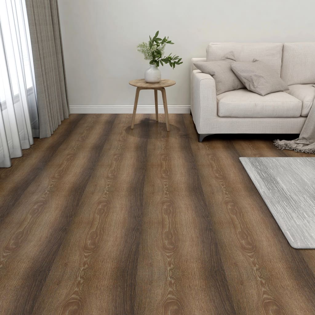 Vidaxl Floorboards auto-adhésif 55 ST 5.11 m² PVC Brown