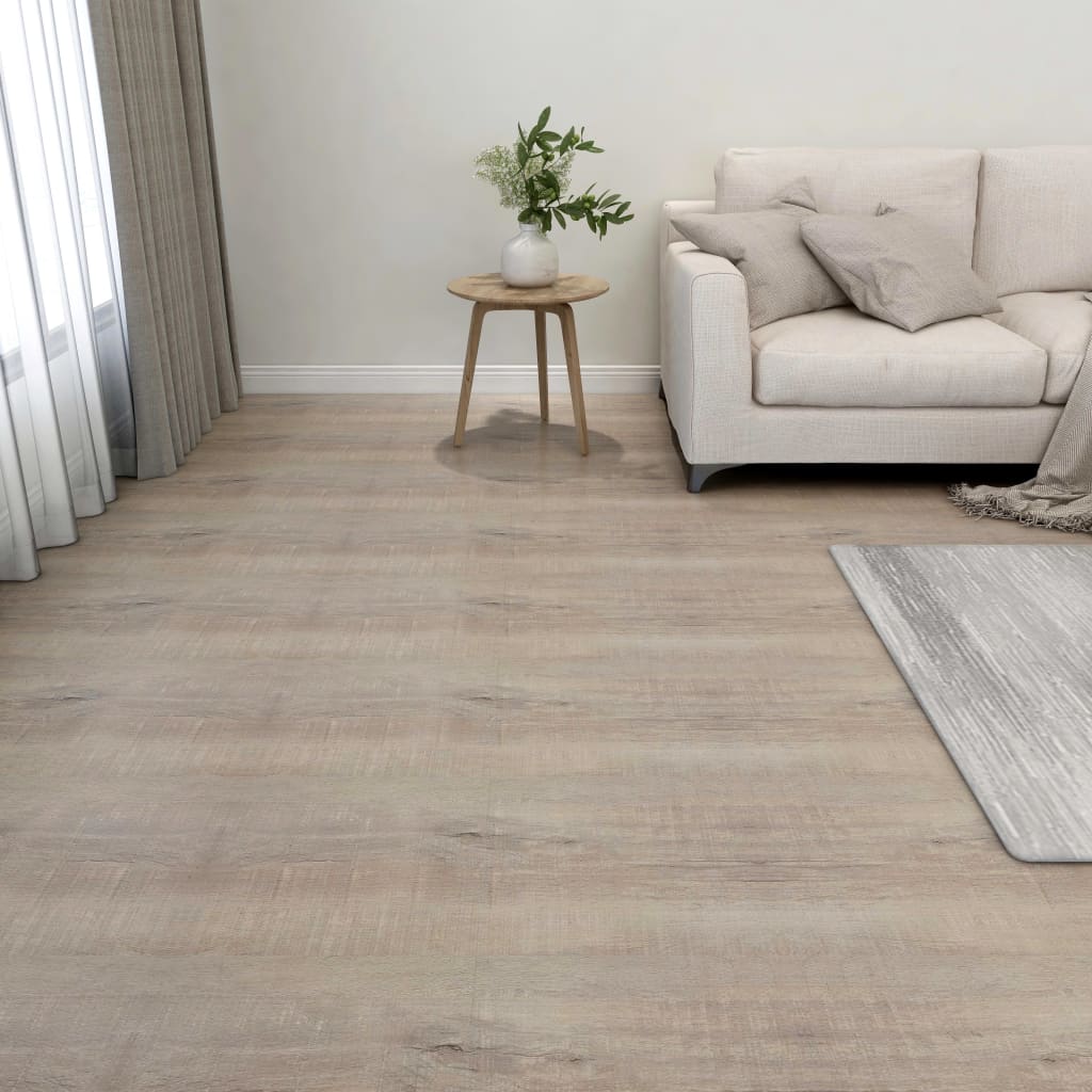 Vidaxl Floorboards auto-adhésif 55 ST 5.11 m² PVC Taupe